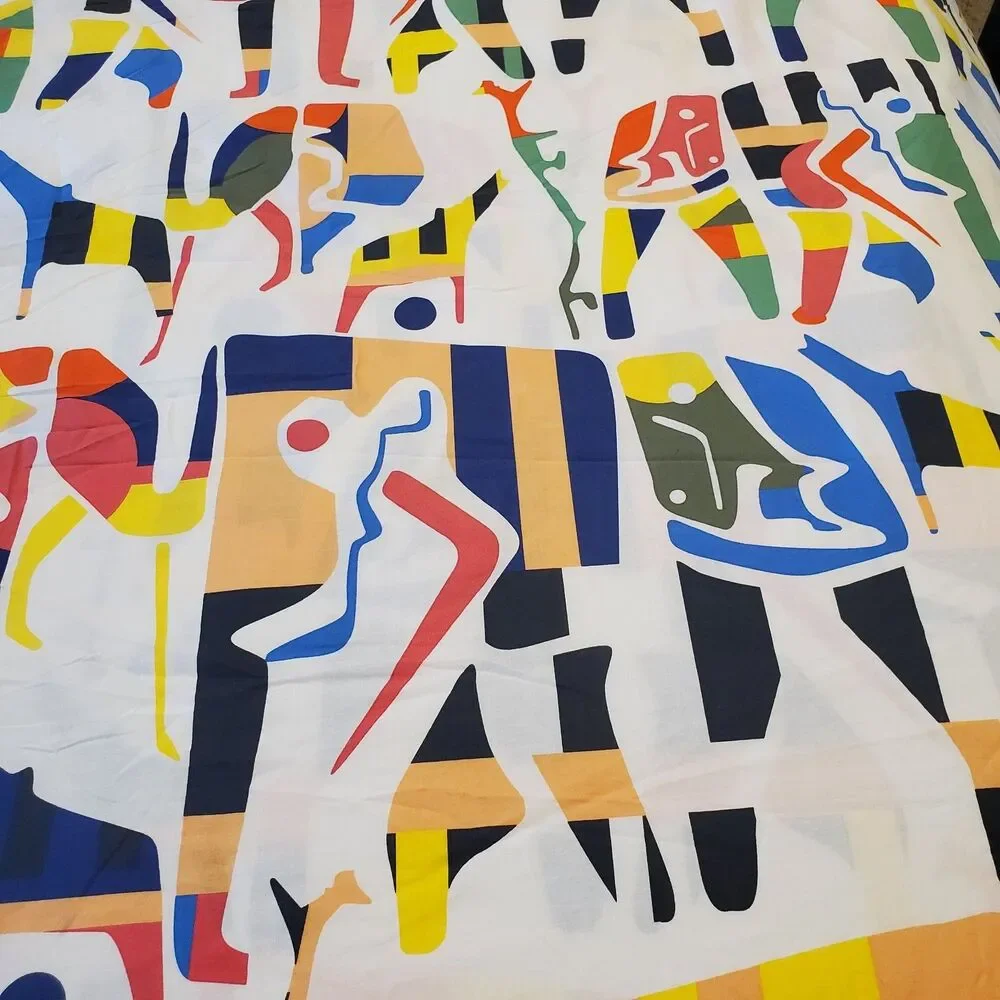 Vtg 1999 IKEA The Overallt Collection Duvet 2 Pillowcases African Print Queen